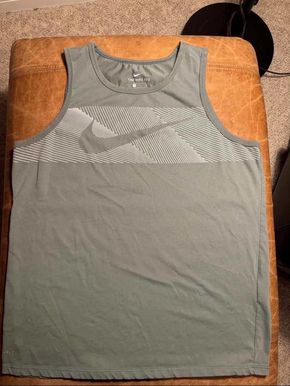 Nike Athletic Tank with White Striped Swoosh